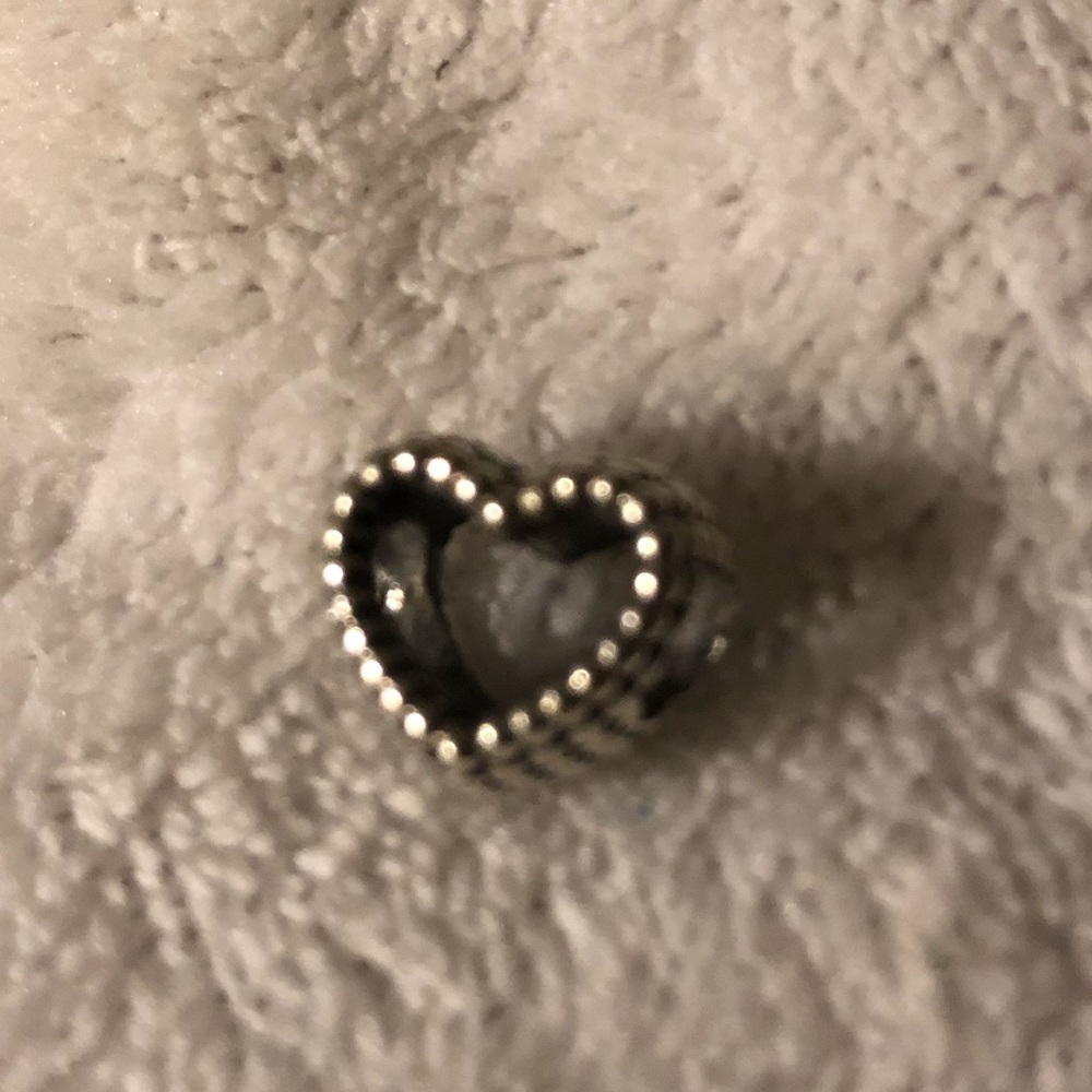 Pandora bracelet heart spacer